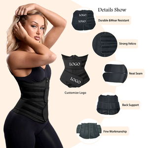 2025 New Arrivals Waist Trainers Cincher for Women Two Blet Corset <strong>Underbust</strong> 100% Latex Sport Girdle Hourglass Body Shaper - Product Image 3