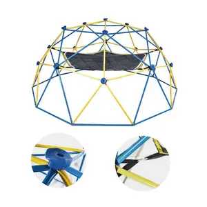 Kids Outdoor Dome Net Climbing Dome With Swing Hammock Outdoor Playground For Children Play Set