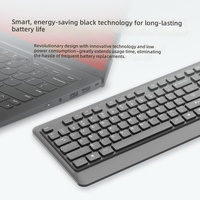 Thinkplus Clavier et Souris Sans Fil Programmables Anti-Chute RF 1000 DPI, Combo 104 Touches, Ergonomique pour Usage Professionnel et de Bureau