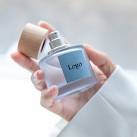 Vente en gros de flacons de parfum en verre ronds, givrés, transparents, en 30 ml et 50 ml