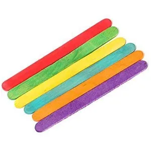 Пользовательские красочные DIY игрушки деревянные палочки для мороженного