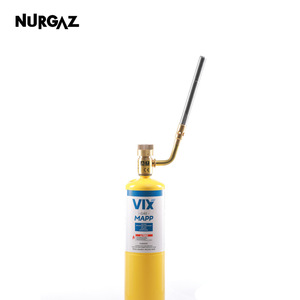 Antorcha de Soldadura de Gas Mapp NURGAZ 12.3x22cm, Recubierta de Cobre, Encendido Manual, Interfaz CGA600 - Product Image 1