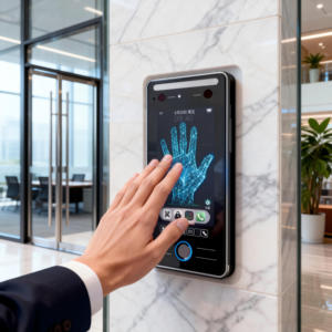 Pembaca Kontrol Akses Biometrik Vena Telapak Tangan Wifi 4G Juan yang Dapat Disesuaikan dengan Kode QR, Sidik Jari, Sistem LINUX & Pembaruan USB OTA - Product Image 3