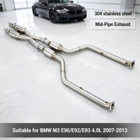 Tuyaux d'échappement intermédiaires LK en acier inoxydable sur mesure, longueur égale, son profond, pour BMW M3 E90/E92/E93 4.0L 2007-2013