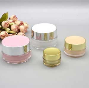 ขวดแชมพูอะคริลิคคุณภาพสูงแบบขวดกลมพร้อมฝาเกลียว สำหรับใช้กลางวันกลางคืน พกพาสะดวก แบบปั๊มสุญญากาศ สำหรับเครื่องสำอาง - Product Image 5