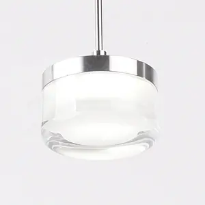 Factory Supplier Stainless Steel Hotel 3 5 Lamp Holders Modern Hanging Glass Led Pendant Lamps