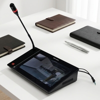 Système d'interphone IP de bureau avec microphone à condensateur, vision nocturne, conformité SIP, communication filaire/sans fil