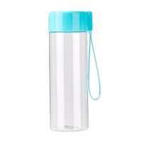 Housse de bouteille d'eau écologique colorée à sangle simple, transparente, portable, universelle, pour gobelet à jus, pour boire directement, idée cadeau