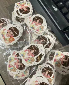 INS Kpop Idols impermeable Graffiti pegatina estética decorativa equipaje taza portátil teléfono álbum de recortes Notebook niños pegatinas - Product Image 4