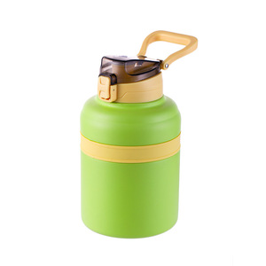 SilverJet 1.2L Double Wall Stainless Steel Vacuum <b>Flask</b> With Silicone Sleeve For Sports Outdoor Use Keep Warm Cold 24 Hours - Product Image 3
