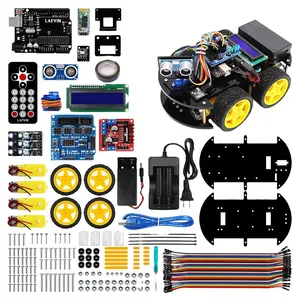 R3 용 4WD 다기능 스마트 로봇 자동차 키트, 초음파 센서, arduino XYSJ용 블루 치아 모듈 로봇 자동차