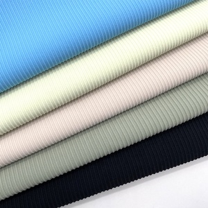 <span class=keywords><strong>Lot</strong></span> de stock été tricot rayure haute qualité nylon spandex tissu respirant pour débardeur côtelé - Product Image 4