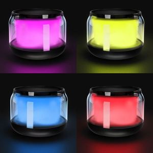 JW939 New Style Portable Fashion Mini Speaker RGB Colorful LED Light Wireless USB TF <b>AUX</b> Loudly Sound Control Speakers - Product Image 4