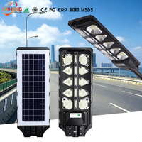 Lampadaire solaire LED étanche IP65, intégré, haute luminosité 300W, tout-en-un