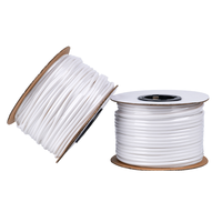 Tube thermorétractable PE 2:1 noir et blanc, tube thermorétractable cylindrique, kit de gestion de câbles