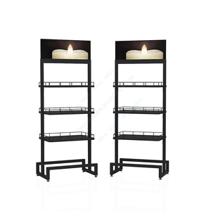 Support de présentation de bougies en métal de haute qualité, étagères amovibles, présentoir pour boutique - Product Image 6