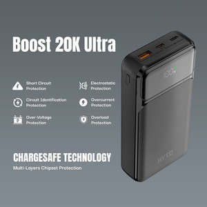 사용자 정의 로고 야외 울트라 슬림 고속 충전 20000 Mah <span class=keywords><strong>Powerbank</strong></span> 65w 휴대용 배터리 충전기 유형 C 노트북 전원 은행 20000 mah - Product Image 5