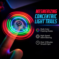 Toupie anti-stress métallique tendance, nouveauté, jouet de bureau, motif arc-en-ciel réaliste, sensation de compression, fidget spinner