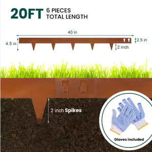 <b>Metal</b> Landscaping <b>Edging</b> Garden <b>Edging</b> <b>Border</b> Landscape Landscape <b>Edging</b> for Garden - Product Image 2