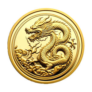 Monedas Conmemorativas y de Desafío Personalizadas de Latón Chino Chapado en Oro con Diseño del Zodíaco Chino - Diseño Tradicional y Moderno - Product Image 2