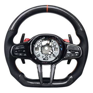 Volante Deportivo Popular de Fibra de Carbono y Cuero M Performance para BMW Serie G, M3 G80, M4 G82, M5 CS - Product Image 1