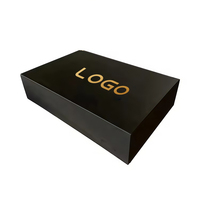 Nouvelle boîte pliante magnétique en papier avec grand logo personnalisé, emballage de luxe, boîte cadeau rigide en carton pliable