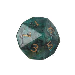 Juego de <span class=keywords><strong>dados</strong></span> de piedras preciosas turquesas africanas de lujo, juego de <span class=keywords><strong>dados</strong></span> de piedra Natural poliédrica para colección - Product Image 5