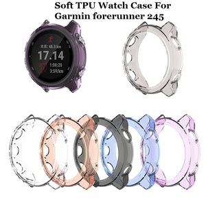 ตัวป้องกันหน้าจอเคสนาฬิกา TPU แบบนุ่มสําหรับ <span class=keywords><strong>Garmin</strong></span> ตัวแทนก่อนหน้า <span class=keywords><strong>245</strong></span>/ <span class=keywords><strong>245</strong></span> เพลง - Product Image 2