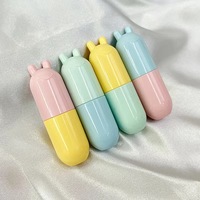 Contenant de brillant à lèvres capsule couleur pastel personnalisable, emballage oreilles d'animaux vide, direct usine, pour cadeau