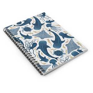 Nuevo Cuaderno Espiral A5 con Diseño de Vida Marina, Diario con Rayas Subacuáticas para Tomar Notas en la Oficina o la Escuela - Product Image 3