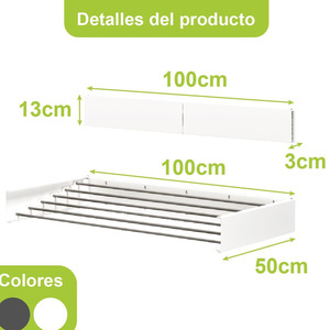 Over-Door Hanging Organizer Foldable Cloth Towel <b>Rack</b> Detachable Space-Saving Standing for Small Bathroom Made Metal - Product Image 4