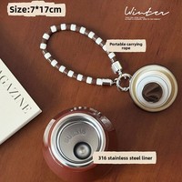 Tasse de poche mini en acier inoxydable de qualité alimentaire pour femme, isolation sous vide, anti-fuite, anti-brûlure, cadeau d'affaires moderne, vente en gros