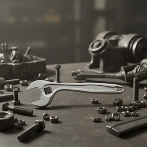 ประแจปรับขนาดได้ 294 มม. ผลิตจากเหล็กตีขึ้นรูป พร้อมขนาดมาตรฐานเมตริก สำหรับงานซ่อมเครื่องจักรกล - Product Image 3