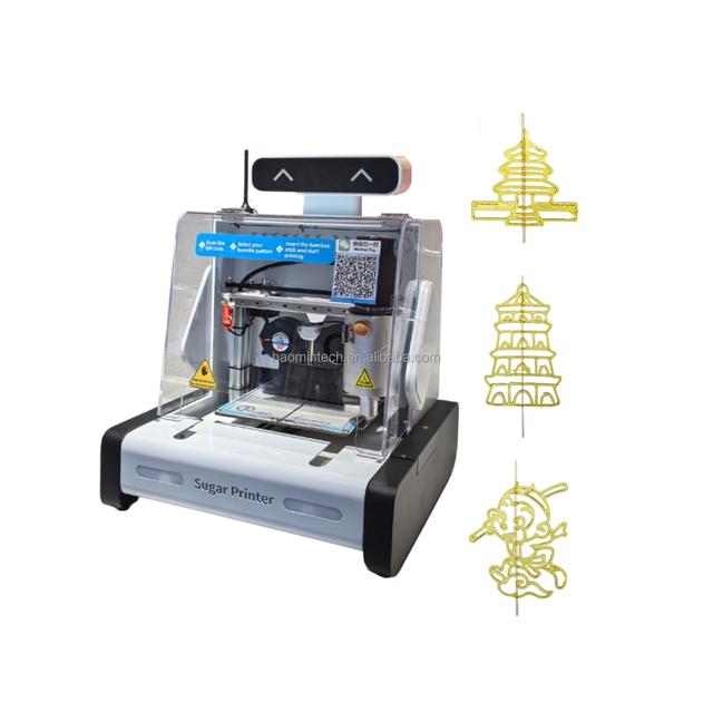 AI Sugar Painting Printer HM227 Model Automatic Commercial 3D  for Snack and Candy Machines