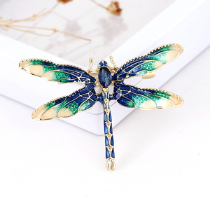 Broche de Libélula de Cristal de Venta Caliente, Bonito y Colorido, de Aleación Esmaltada con Diamantes de Imitación, Joyería de Insecto Animal - Product Image 3