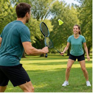 Ensemble de raquettes de <span class=keywords><strong>badminton</strong></span>, 2 raquettes en alliage de fer avec volant de <span class=keywords><strong>badminton</strong></span>, sac en tissu pour la pratique du <span class=keywords><strong>badminton</strong></span>, OEM personnalisé - Product Image 5