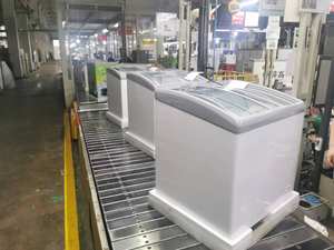 आइसक्रीम मांस बेकरी उत्पादों के लिए घुमावदार ग्लास डबल-तापमान एयर कूलिंग फ्रीजर फ्रीजर - Product Image 6