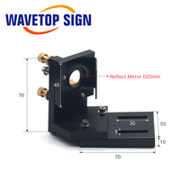 Tête de laser CO2 WaveTopSign pour lentille de diamètre 20 mm FL 50,8/63,5 mm, miroir D25 mm pour machine de découpe laser