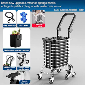 35L Cầu Thang Leo Núi Hàng Tạp Hóa Giỏ Hàng Với 8 Bánh Xe Để Được Sử Dụng Cho Mua Sắm Giỏ Hàng Tạp Hóa Xe Đẩy Cầu Thang Leo Núi Xe Tay - Product Image 4