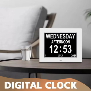 Horloge Calendrier Numérique <span class=keywords><strong>LED</strong></span> Multilingue au Design Minimaliste pour Planification Professionnelle et Rappel <span class=keywords><strong>de</strong></span> Dosage pour Personnes Âgées - Product Image 6