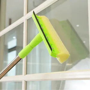 Poignée en acier inoxydable grattoir à vitres de nettoyage rétractable grattoir à vitres de nettoyage de vitres fournitures de nettoyage