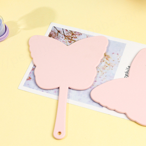 Nuevo espejo de maquillaje de mano de mariposa bonita para niñas espejo cosmético portátil compacto de viaje - Product Image 4