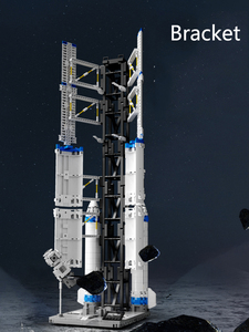 Assemblage éducatif de blocs de construction, jouet spatial scientifique, fusée spatiale pour enfants, blocs de fusée à monter soi-même, ensemble de briques de construction - Product Image 3