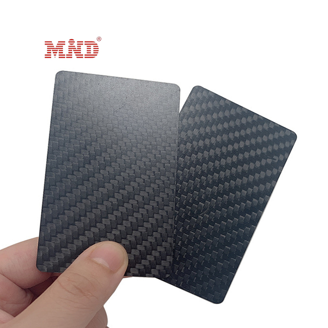 RFID Card 13.56MHz NTAG 213 NTAG 215 NTAG 216 Smart Digital Matte Black Carbon Fiber NFC Business Cards