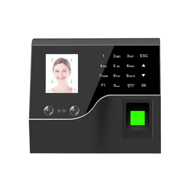 Biometric Time Attendance System Face Recognition Attendance Sdk Api Device Channel Metal Internet Power Packing CMOS Rohs Lens