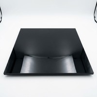 JULI Feuille acrylique transparente 3mm 5mm Plaque côtelée de sublimation en plastique noir pour la découpe d'armoires de natation extérieures