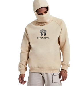 350 Gsm Hoodie Plain Full Face Hoodie Custom Logo Tracksuit Heavy Sweatsuit Cotton Blank French Terry Hoodies
