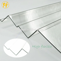 Feuille de plastique flexible en pvc Transparent personnalisé, feuille de plastique rigide en pvc pour le revêtement des toitures