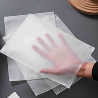 Sacs d'emballage CPE givrés à fermeture éclair 50*65 pour vêtements, sous-vêtements, jouets, chaussettes et robes – Fabrication en usine