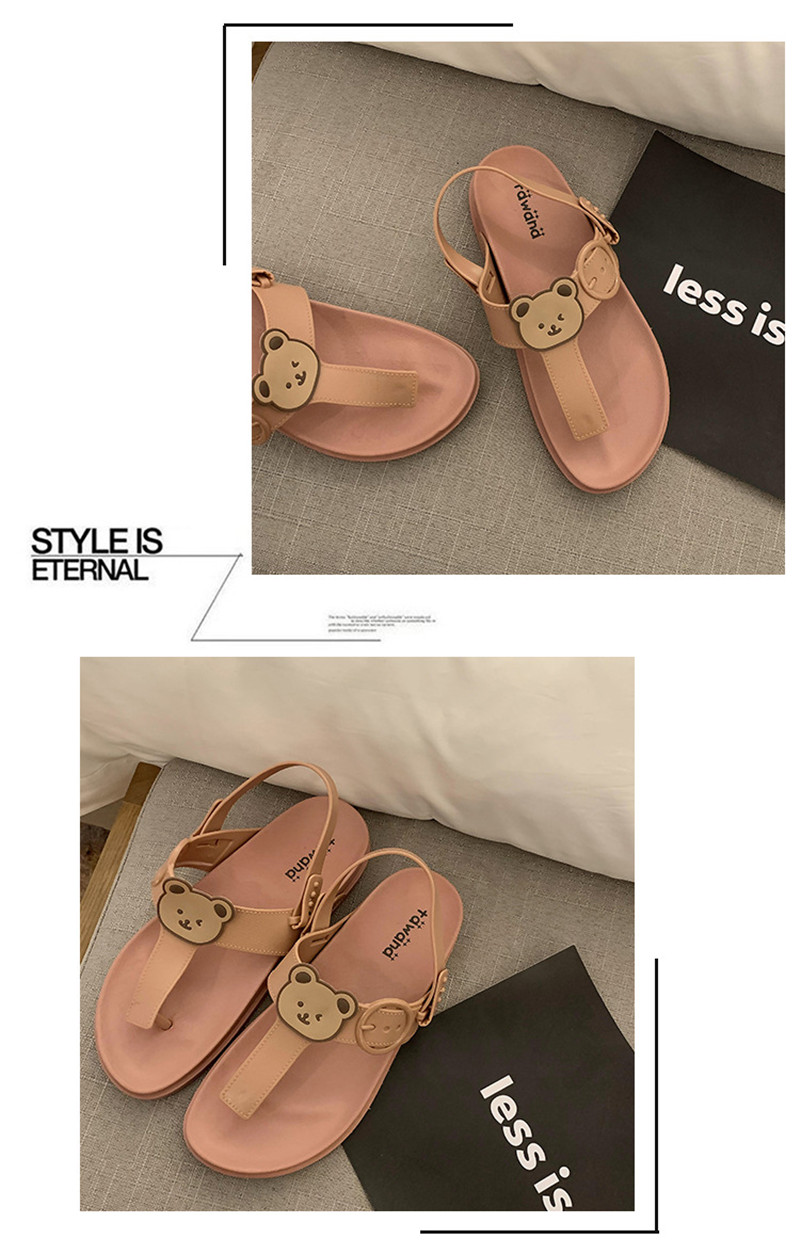Women Sandals 2022 Luxury Designer Bea Flat Casual Sandals Slippers Girls